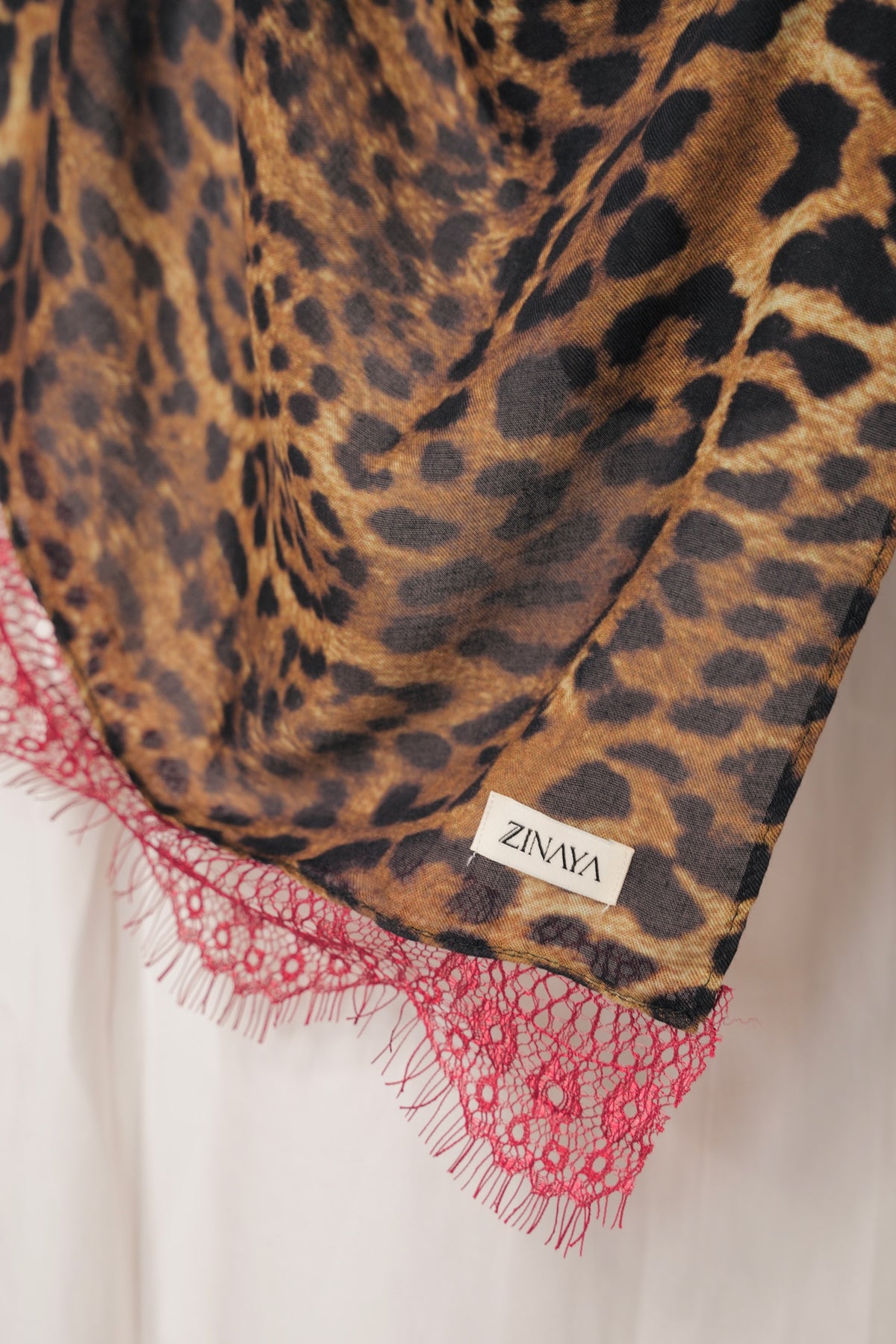 The Leopard Lace - Burgundy