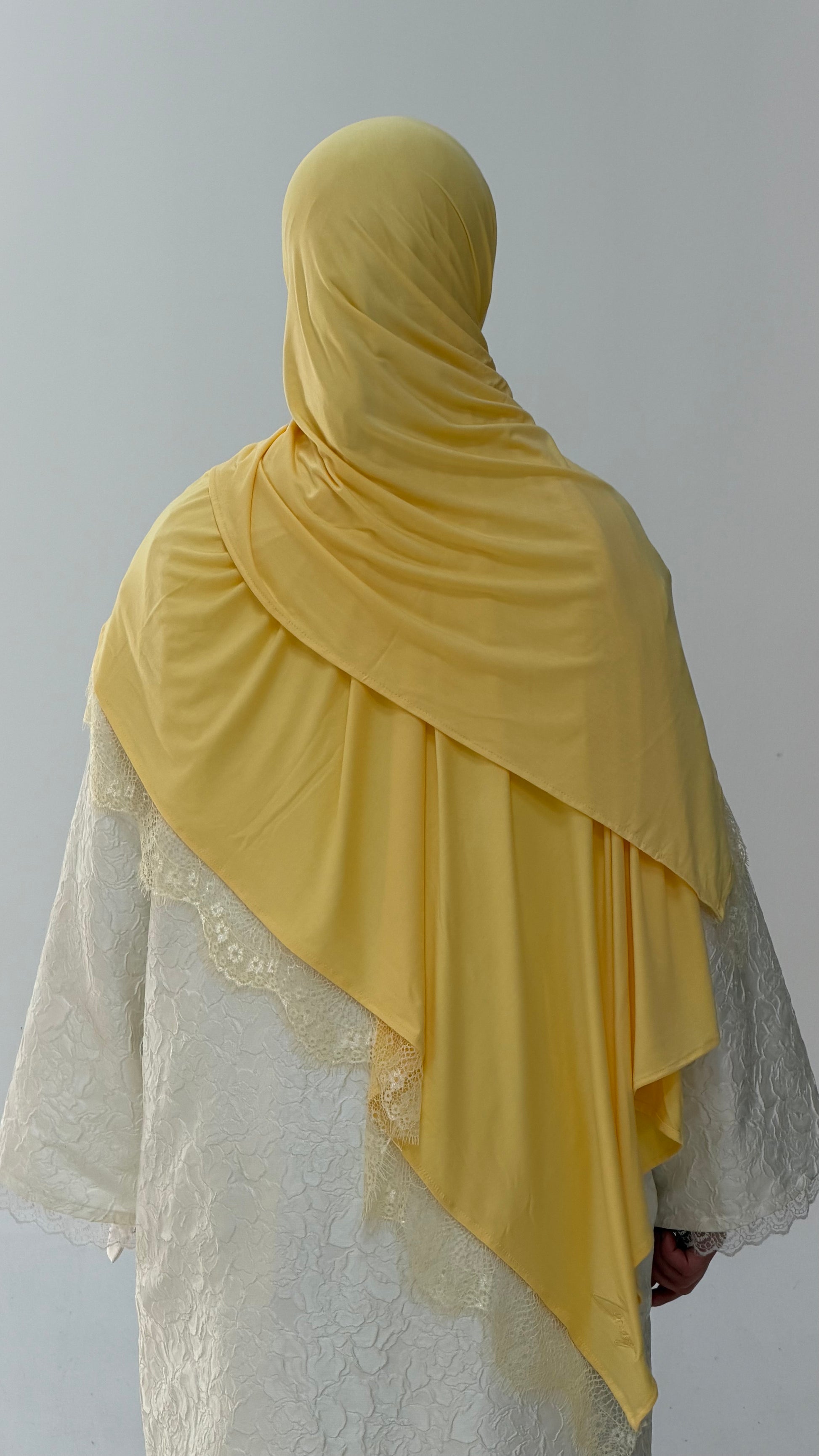 Hijab dentelle lemon