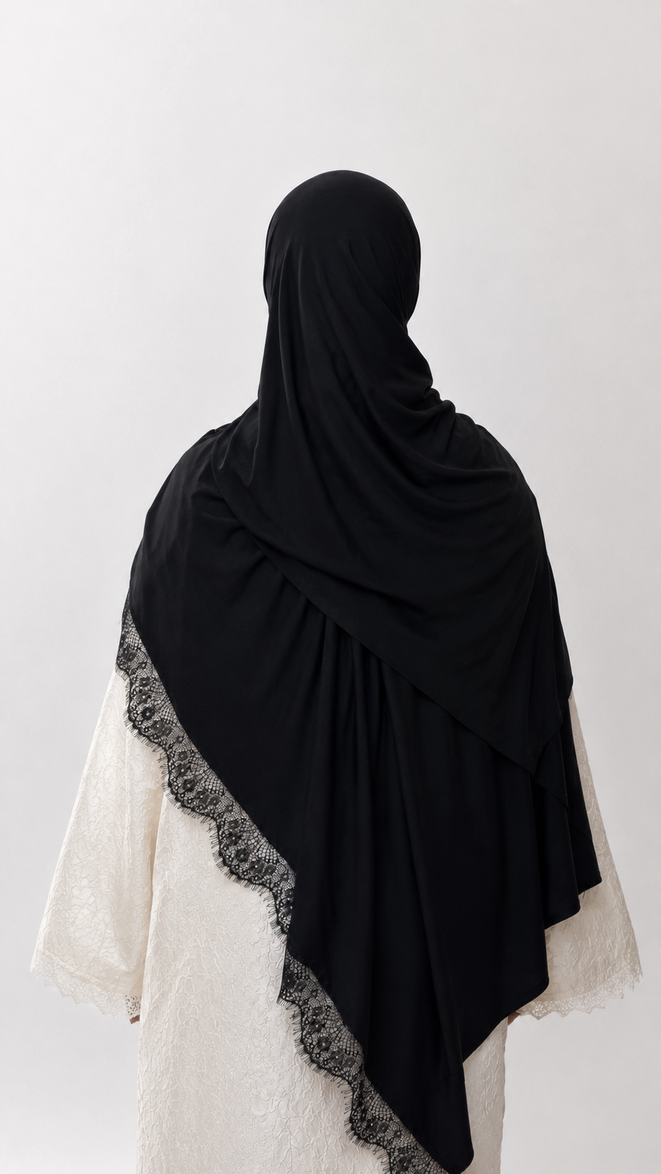 Hijab Dentelle Black